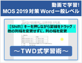 MOS対策 Word 2019 一般レベル ～TWD式学習術～